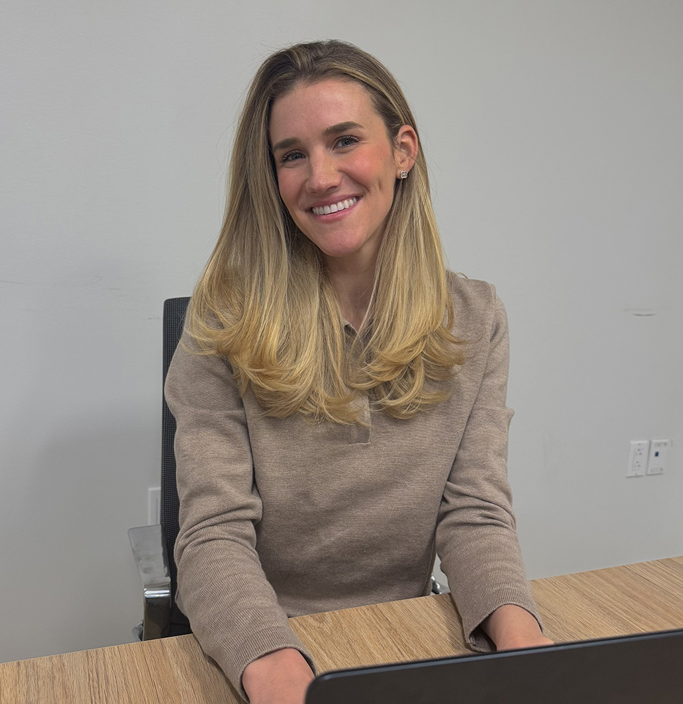 sarah friedman at desk